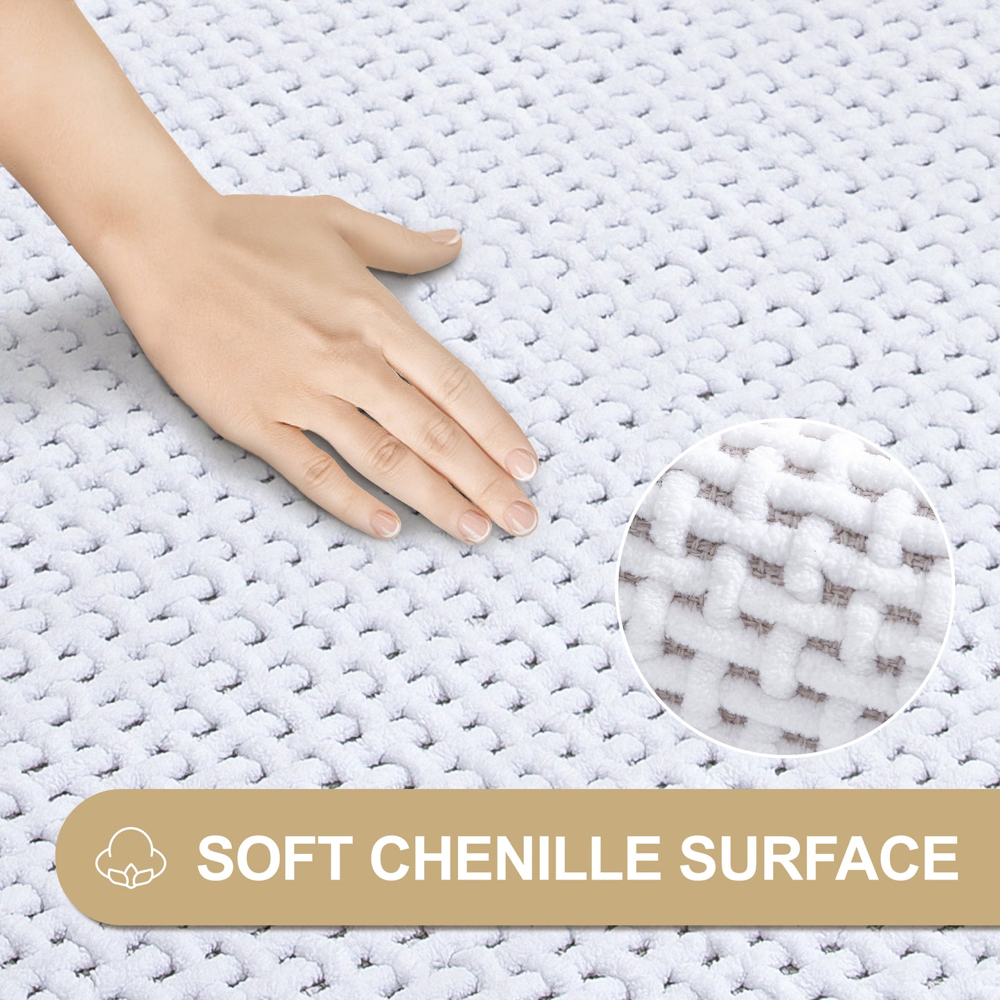 KINOGIC-Chenille Bathroom Mat